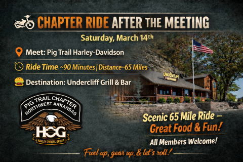 Chapter Ride Chapter Ride | Pig Trail Chapter #2075 | Rogers Arkansas | H.O.G.